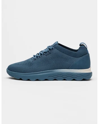Pantofi sport cu segmente din plasa tricotata, Albastru inchis