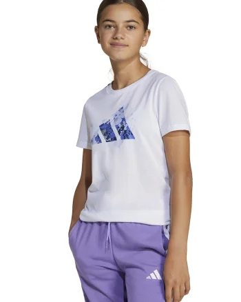 Tricou regular fit cu imprimeu logo, Alb/Albastru
