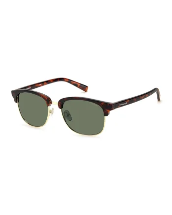 Ochelari de soare polarizati cu model tortoise, Auriu/Maro inchis/Maro scortisoara