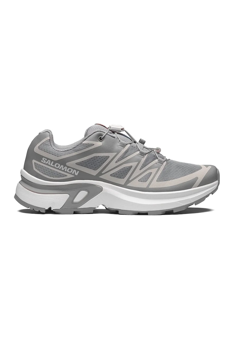 Pantofi sport XT-EVR din material textil cu sireturi elastice, Gri deschis/Gri cenusiu