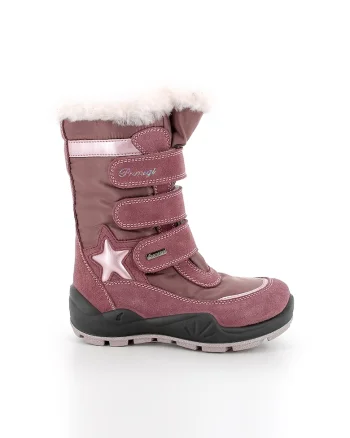Cizme mid-calf impermeabile cu garnituri de piele intoarsa