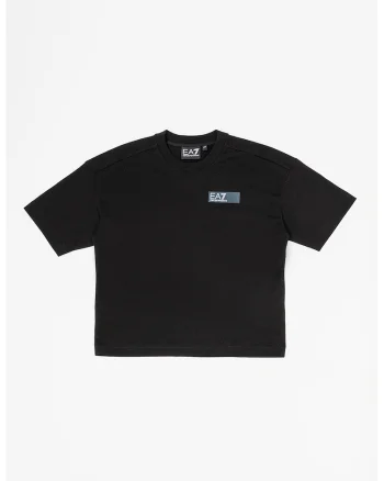 Tricou de bumbac cu decolteu la baza gatului