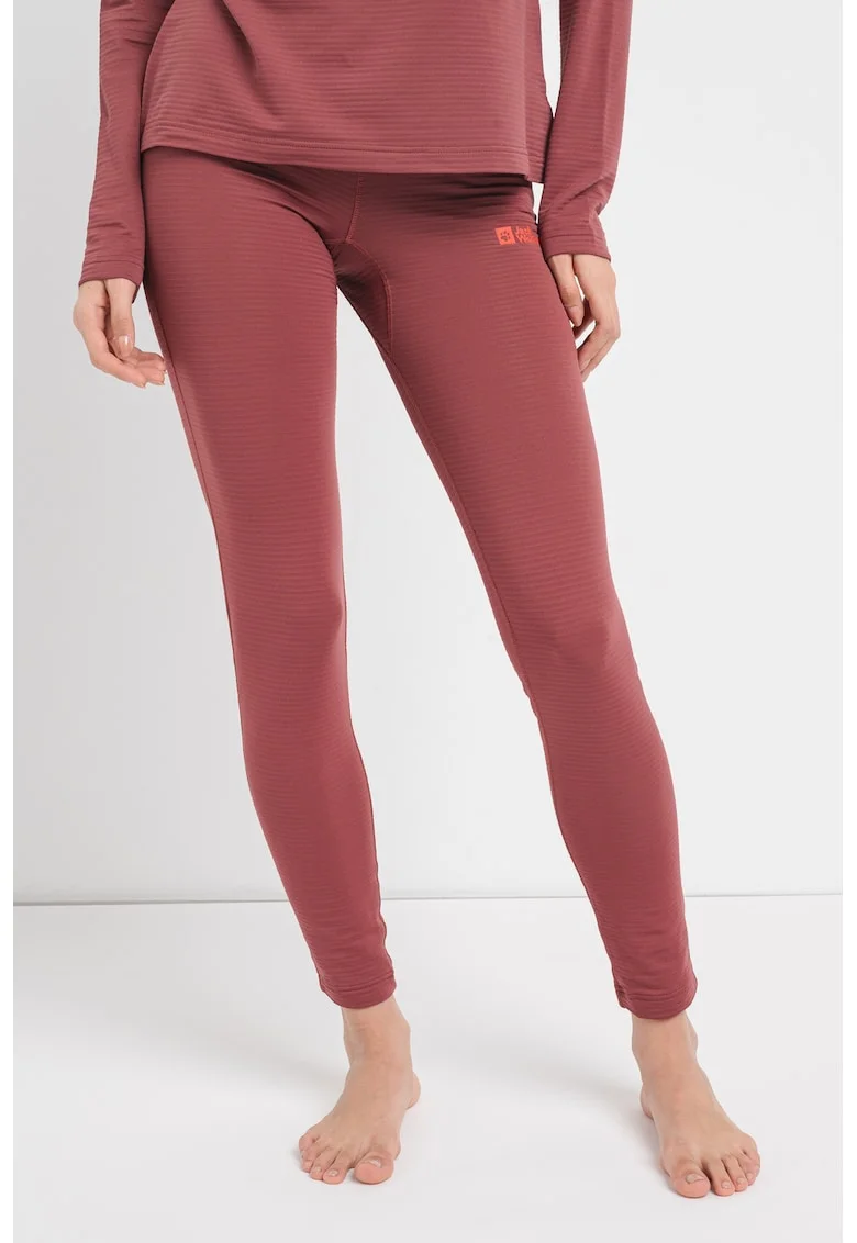 Colanti termici cu talie medie pentru ski Infinite Warm, Rosu