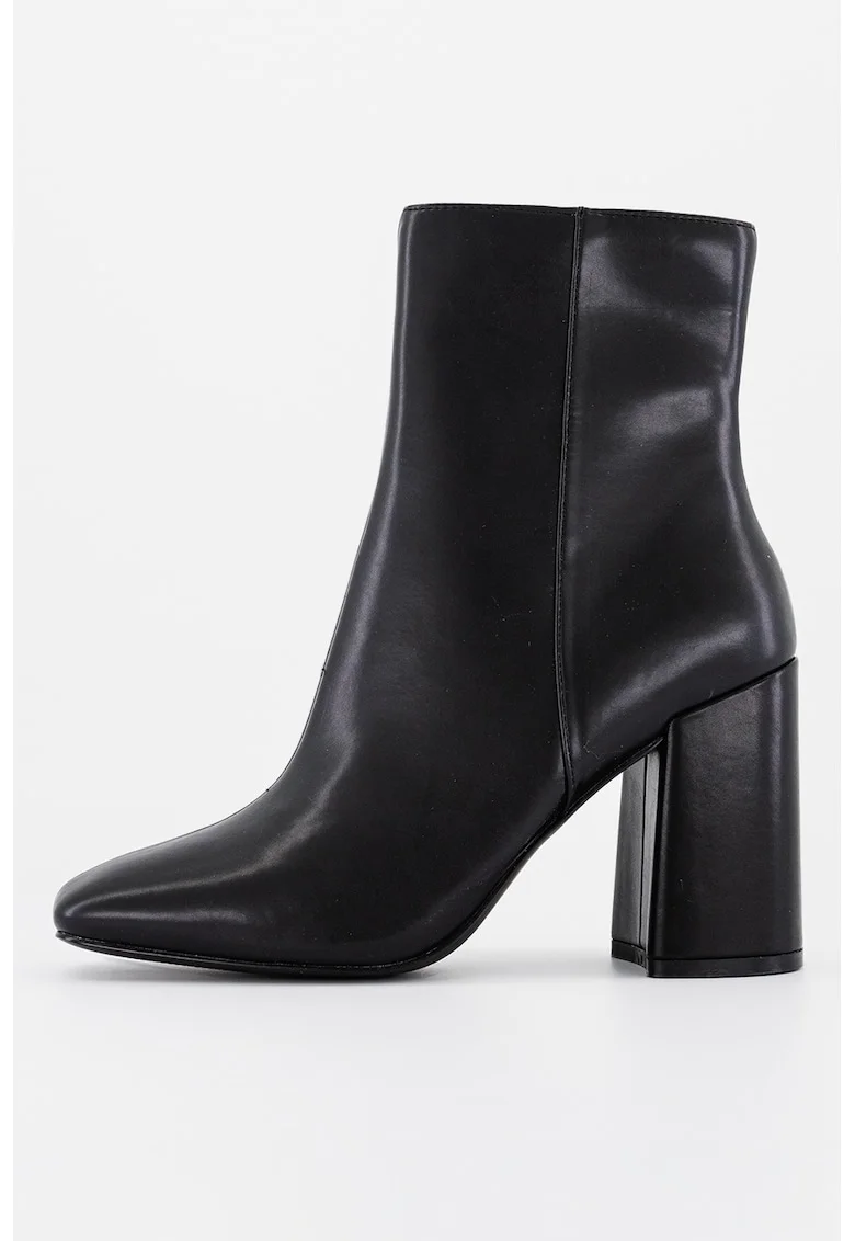 Botine cu varf patrat Streams, Negru