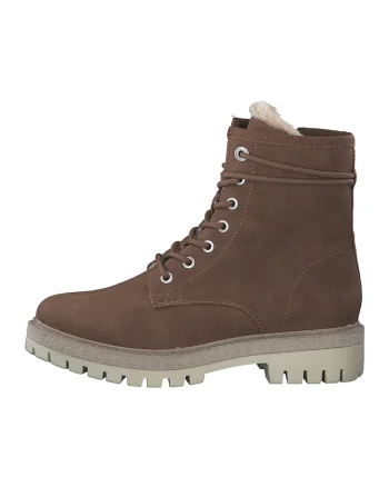 Ghete de piele ecologica cu captuseala din material teddy