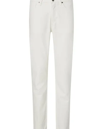 Blugi crop regular fit, Alb murdar