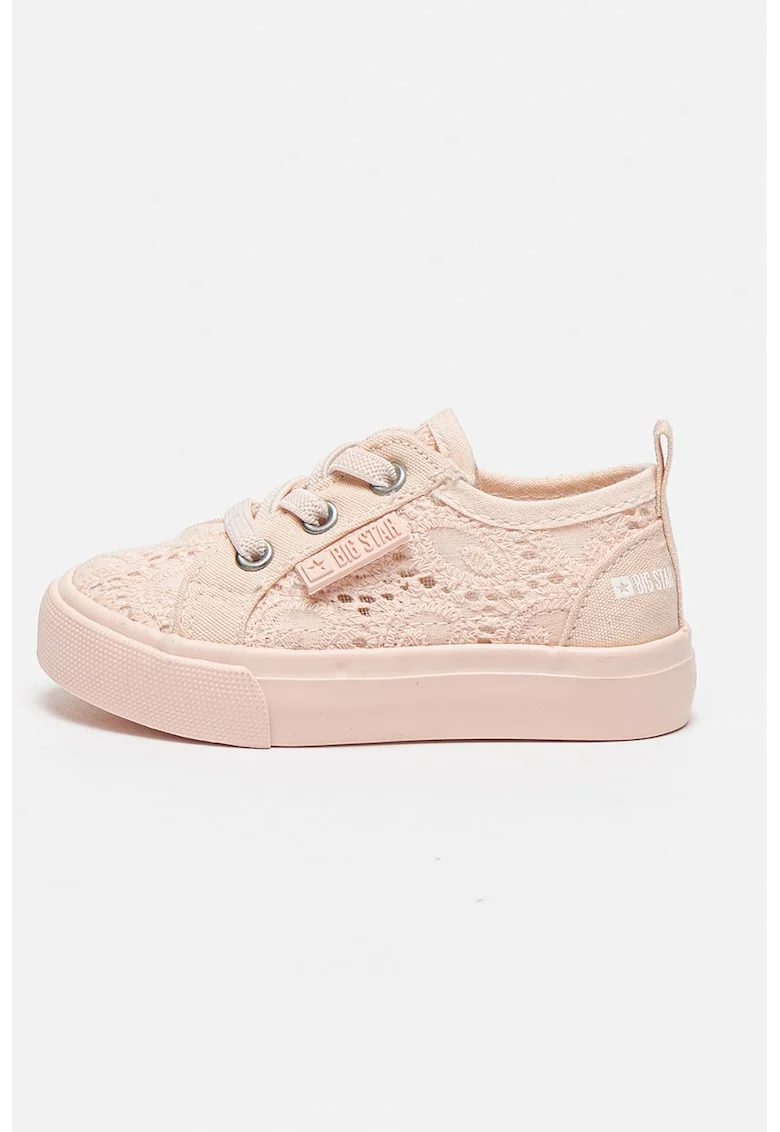 Pantofi sport cu broderii si decupaje