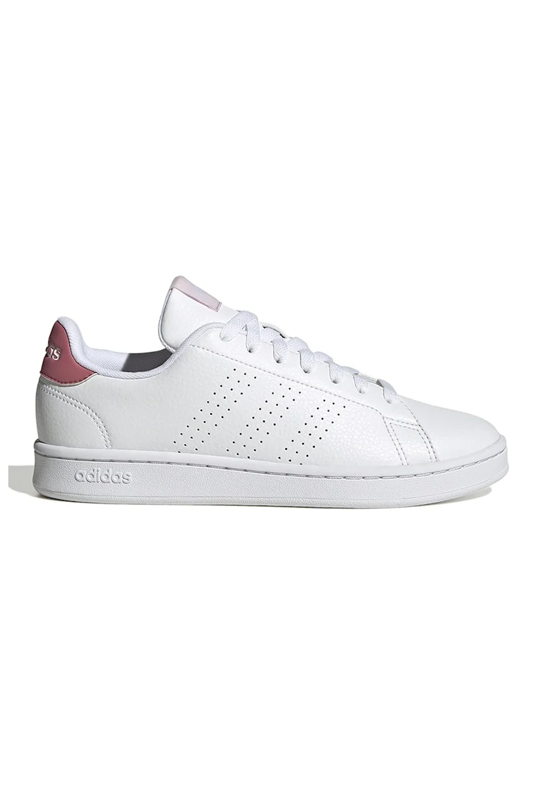 Pantofi sport de piele cu garnituri de piele ecologica Advantage, Alb murdar/Roz prafuit