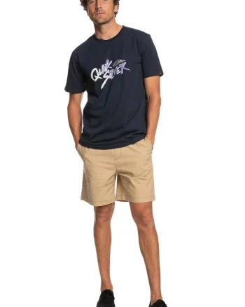 Tricou de bumbac cu imprimeu logo Signature Move, Bleumarin