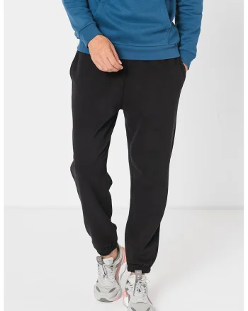 Pantaloni sport din amestec de bumbac, Negru