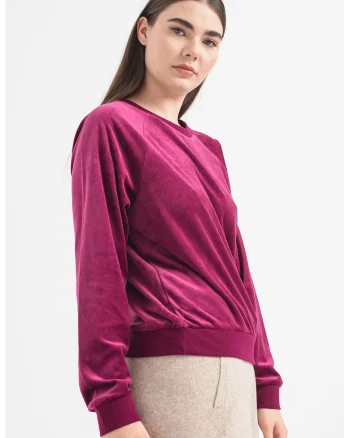 Bluza sport cu maneci raglan, Violet