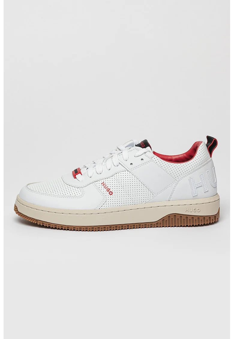 Pantofi sport de piele ecologica Kilian, Alb