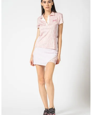 Tricou polo cu model piele de reptila