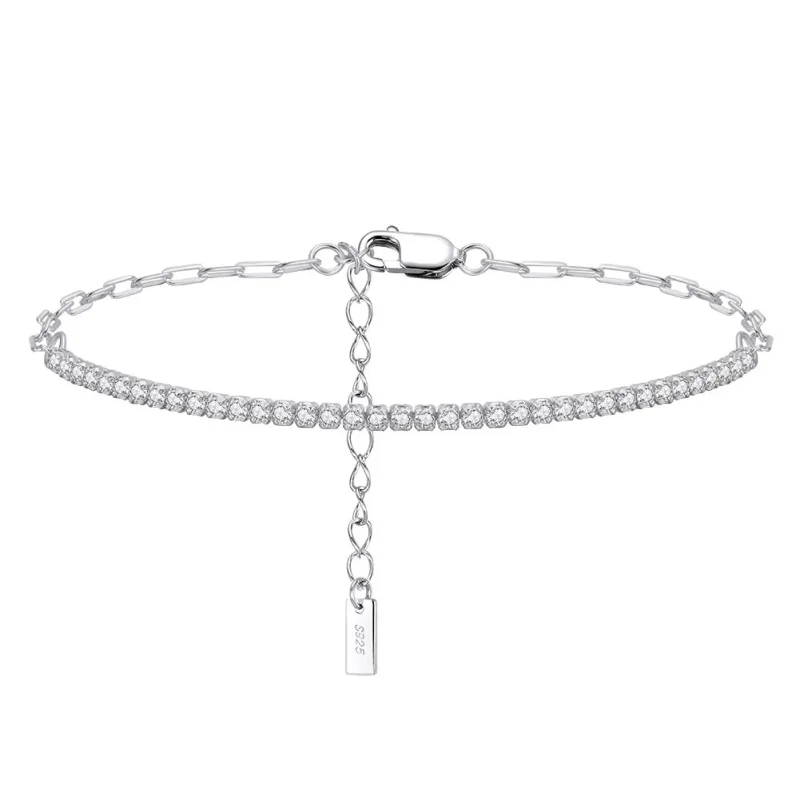 Bratara din argint 925 pentru dama, JW1752, model tennis, placata cu rodiu