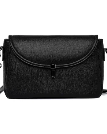 Geanta dama, Amadea GT3114, piele naturala, Negru