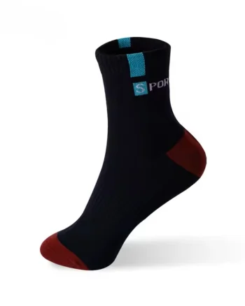 Set 5 perechi de sosete pentru barbati, SS223, negru/bordo, marime universala (39-43)