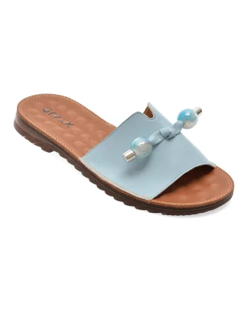 Papuci GRYXX albastri, 70448, din piele naturala