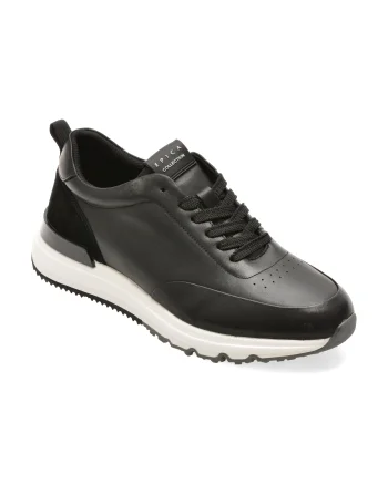 Pantofi sport EPICA negri, 19358, din piele naturala