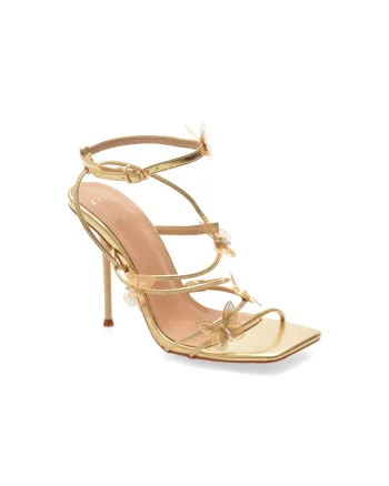 Sandale elegante EPICA aurii, 82964, din piele ecologica