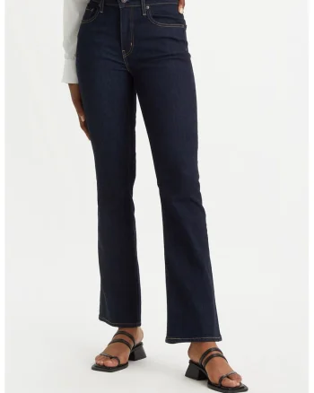 Blugi bootcut cu talie inalta 725, Bleumarin