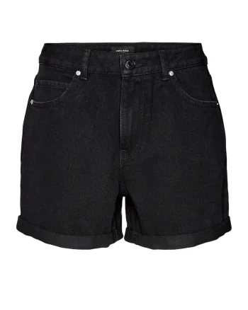 Pantaloni scurti dama,  Bumbac/Poliester, Negru