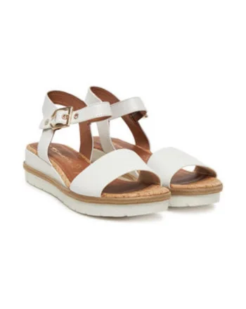 Sandale de dama,  304922718, piele naturala, alb