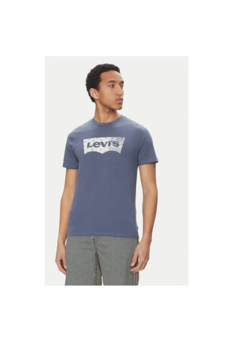 Tricou barbati Levi S, 22491-1812, Sintetic, XS INTL, Albastru