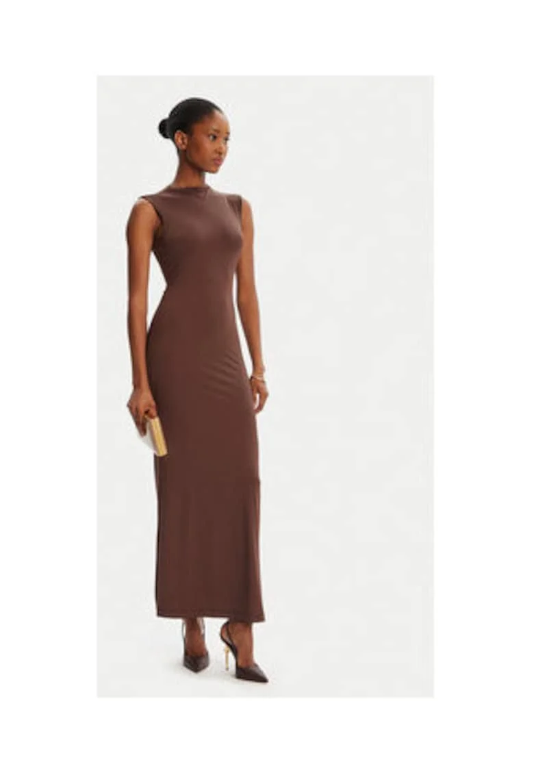 Rochie  model BARDOT-59948DB, culoare ciocolata, 12