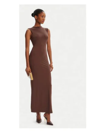 Rochie  model BARDOT-59948DB, culoare ciocolata, 12