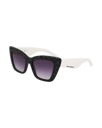 Ochelari de soare butterfly cu lentile in degrade, Negdwqfru, Alb/Negru