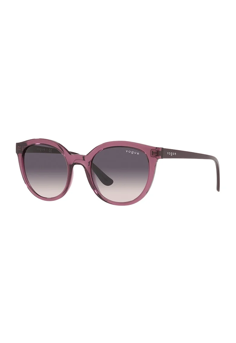 Ochelari de soare cat-eye, Maro inchis/Violet tyrian