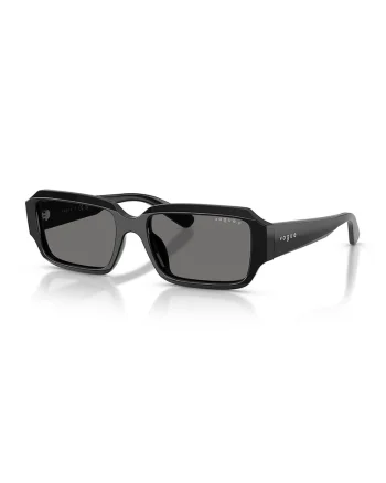Ochelari de soare cu lentile dreptunghiulare, Negru