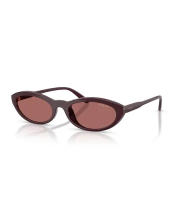 Ochelari de soare cu lentile ovale, Violet aubergine
