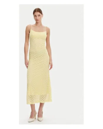 Rochie  galben, 45% poliamida