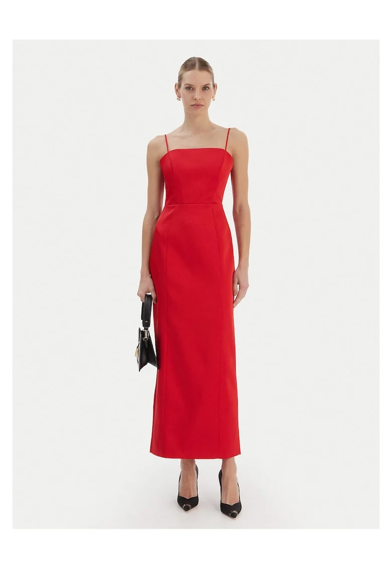 Rochie  model 60179DB, rosu intens
