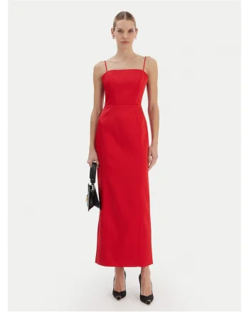 Rochie  model 60179DB, rosu intens