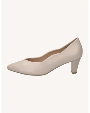 Pantofi de piele cu varf ascutit si terminatii valurite