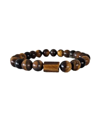 Bratara barbati  pietre Naturale Ochi de Tigru, margele de 8mm,