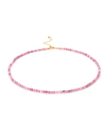 Colier choker  Minis, din pietre semipretioase de, Roz