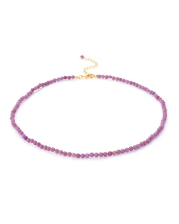Colier choker  Minis, din pietre semipretioase de, Mov
