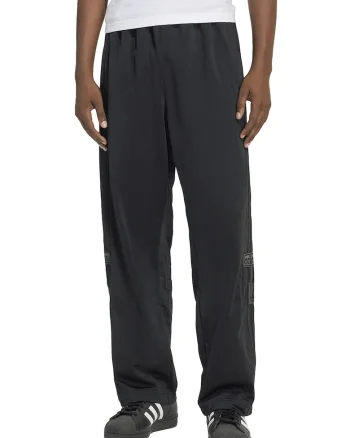Pantaloni de trening cu capse laterale Adibreak, Negru