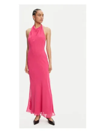 Rochie  model 59919DB1, roz intens, 100% poliester
