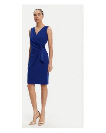 Rochie  model DD5ACH15 RA6, albastru, 96% poliester,