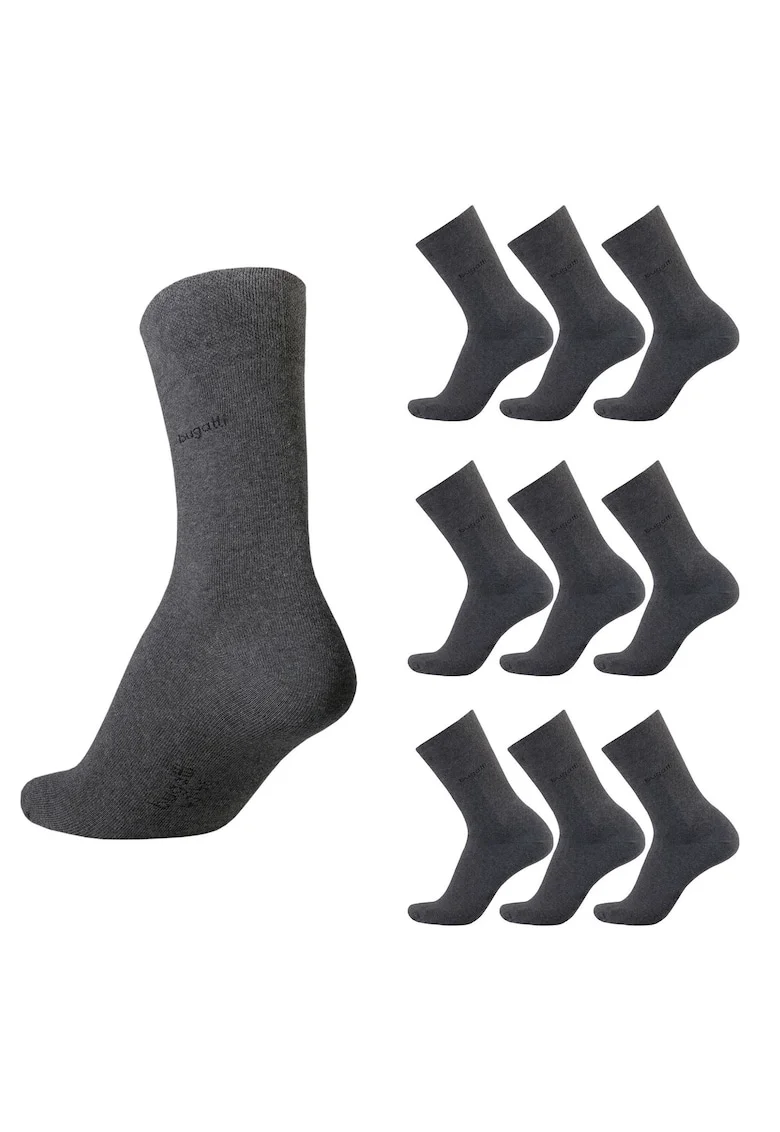 Sosete Barbati  Set 9 Perechi 6703x9, Gri antracit/Gri inchis