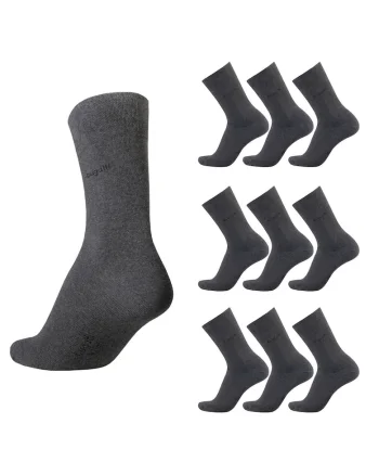 Sosete Barbati  Set 9 Perechi 6703x9, Gri antracit/Gri inchis