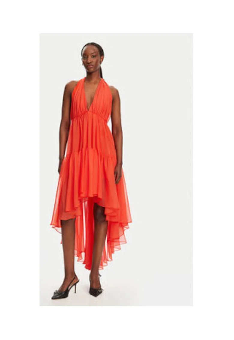 Rochie  model 59861DB, rosu foc, 100% poliester