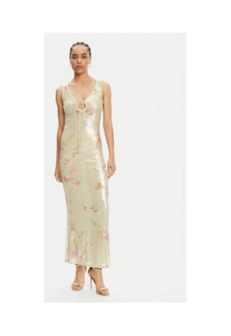 Rochie  model 59954DB, verde, poliester