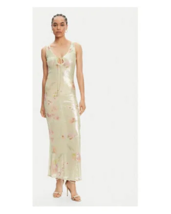 Rochie  model 59954DB, verde, poliester