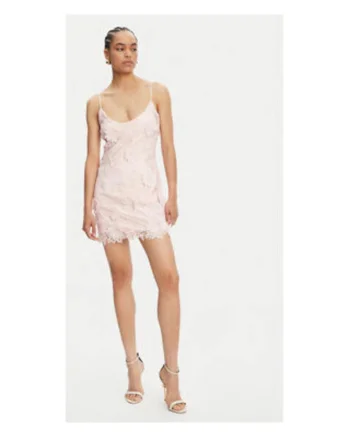 Rochie  model 59826DB, roz deschis, 100% poliester