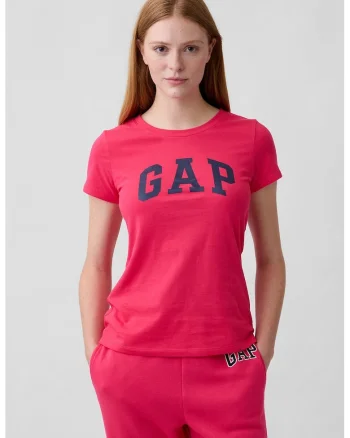 Tricou din bumbac cu logo, Rosu/Negru